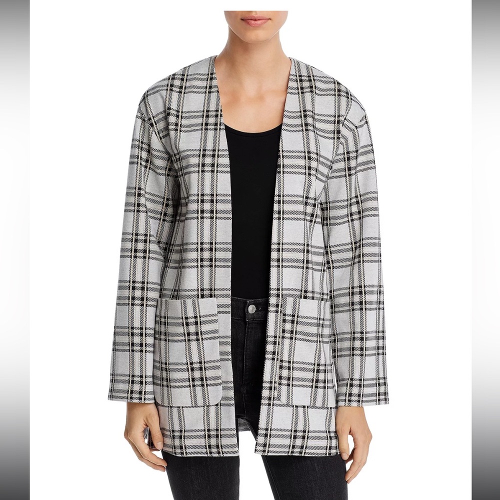 Like new: Bagatelle Plaid Open-Front Cardigan Jacket